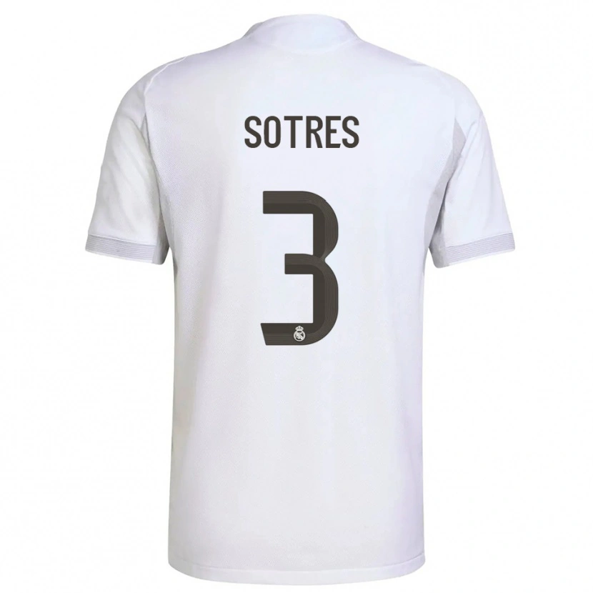Danxen Hombre Camiseta Alfredo Sotres #3 Blanco Amarillo 1ª Equipación 2025/26 La Camisa México