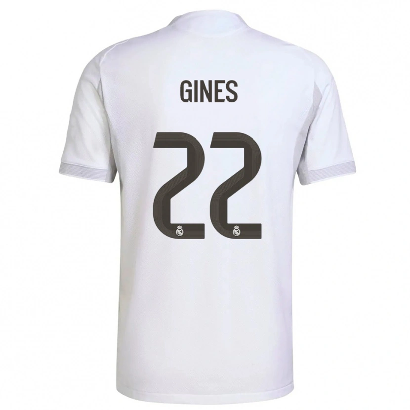 Danxen Hombre Camiseta Álvaro Ginés #22 Blanco Amarillo 1ª Equipación 2025/26 La Camisa México