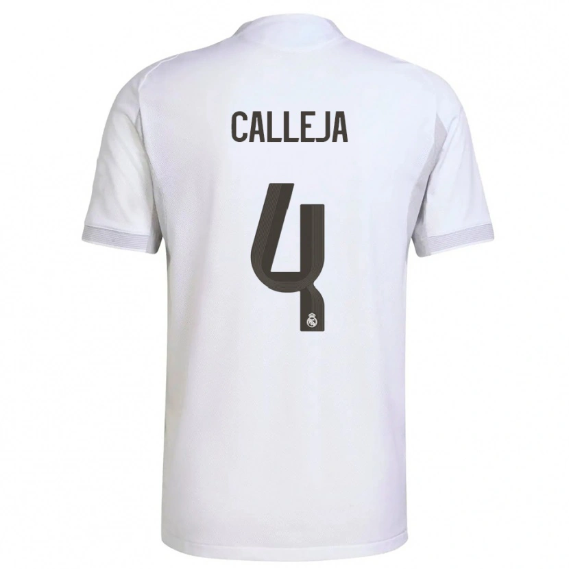 Danxen Hombre Camiseta Jaime Calleja #4 Blanco Amarillo 1ª Equipación 2025/26 La Camisa México