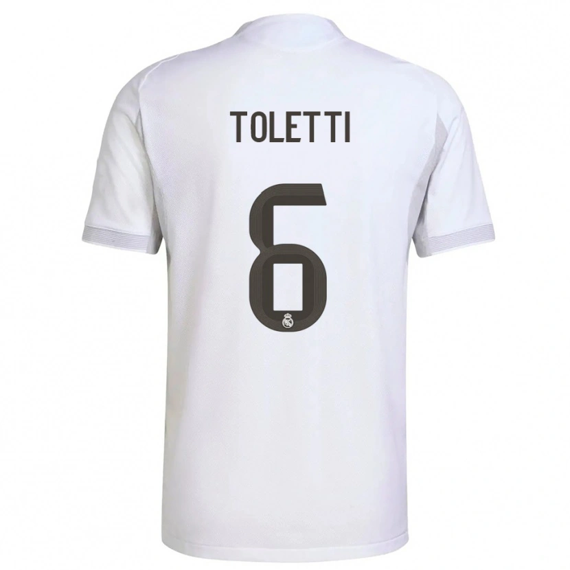 Danxen Hombre Camiseta Sandie Toletti #6 Blanco Amarillo 1ª Equipación 2025/26 La Camisa México