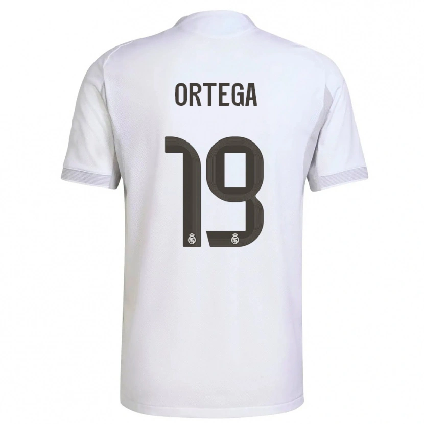 Danxen Hombre Camiseta Jacobo Ortega #19 Blanco Amarillo 1ª Equipación 2025/26 La Camisa México