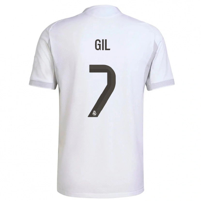 Danxen Hombre Camiseta Iker Gil #7 Blanco Amarillo 1ª Equipación 2025/26 La Camisa México