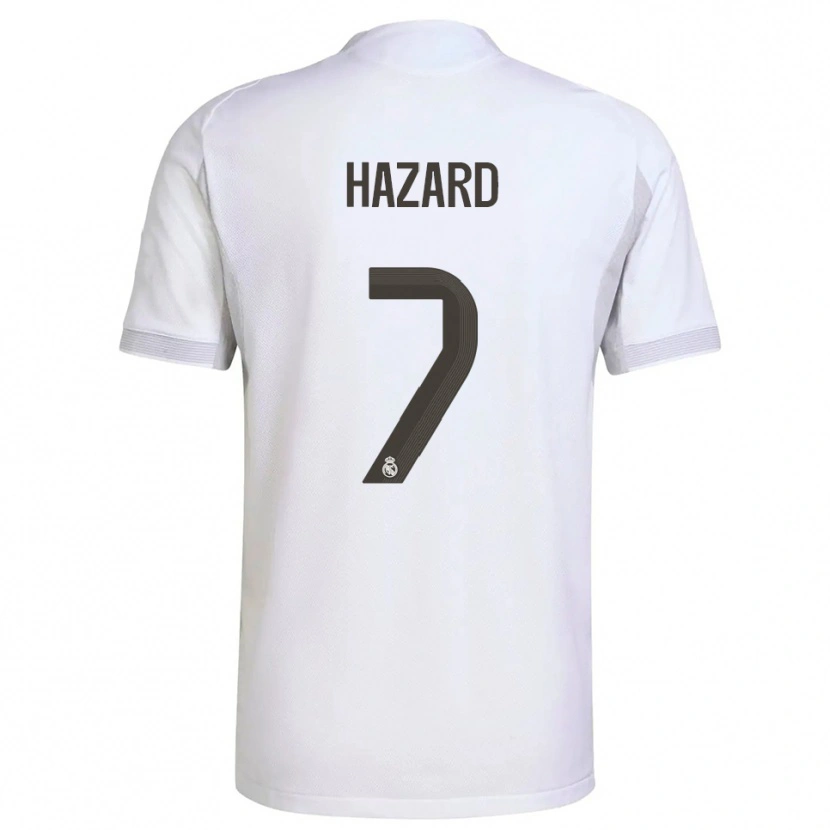 Danxen Hombre Camiseta Eden Hazard #7 Blanco Amarillo 1ª Equipación 2025/26 La Camisa México