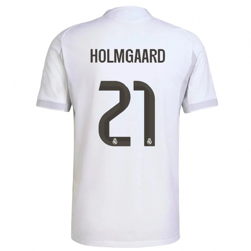 Danxen Hombre Camiseta Sara Rosted Holmgaard #21 Blanco Amarillo 1ª Equipación 2025/26 La Camisa México