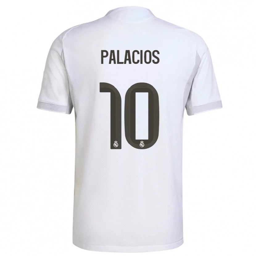Danxen Hombre Camiseta César Palacios #10 Blanco Amarillo 1ª Equipación 2025/26 La Camisa México