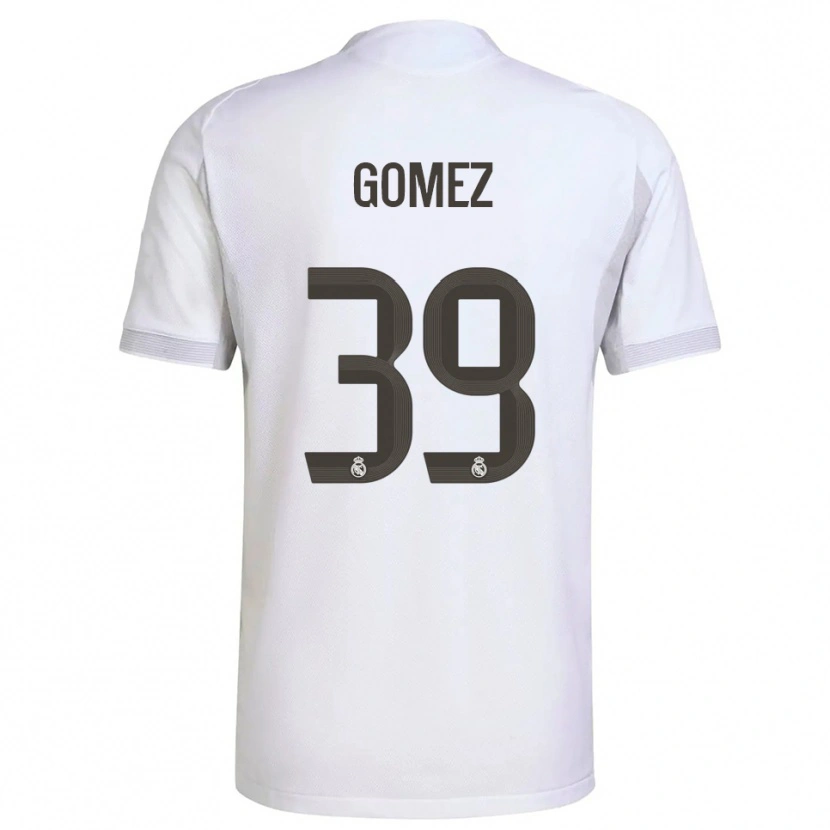 Danxen Hombre Camiseta Eric Gómez #39 Blanco Amarillo 1ª Equipación 2025/26 La Camisa México