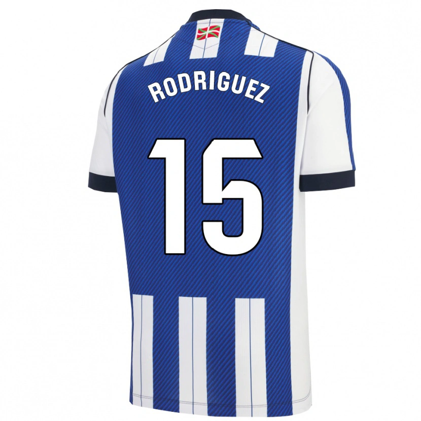 Danxen Hombre Camiseta Peru Rodríguez #15 Azul Blanco 1ª Equipación 2025/26 La Camisa México