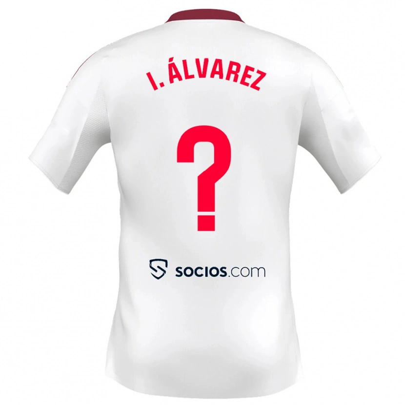 Danxen Hombre Camiseta Isabel Álvarez Tenorio #0 Blanco Rojo 1ª Equipación 2025/26 La Camisa México