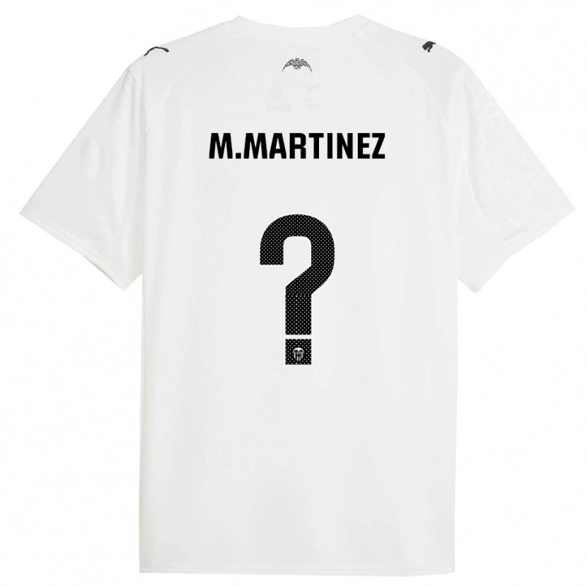 Danxen Hombre Camiseta Marc Martinez #0 Blanco Negro 1ª Equipación 2025/26 La Camisa México