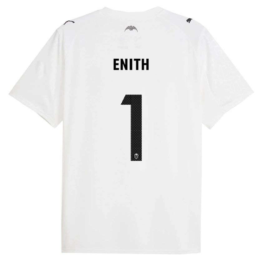 Danxen Hombre Camiseta Enith #1 Blanco Negro 1ª Equipación 2025/26 La Camisa México