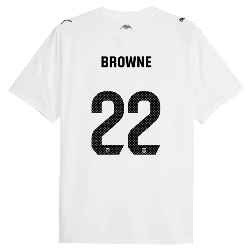 Danxen Hombre Camiseta Phoenetia Browne #22 Blanco Negro 1ª Equipación 2025/26 La Camisa México