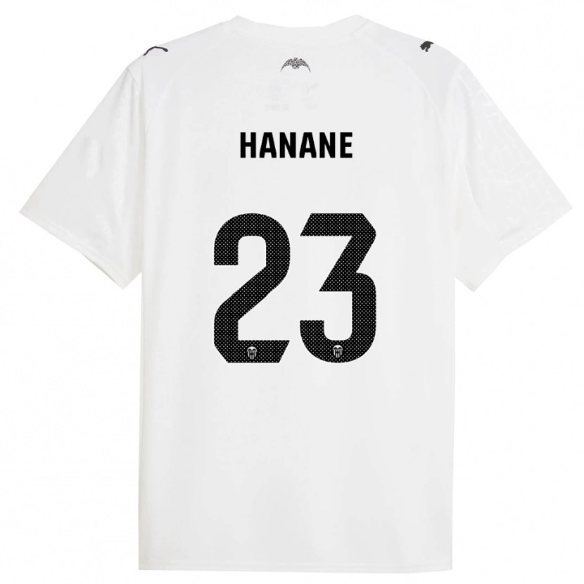 Danxen Hombre Camiseta Hanane Ait El Haj #23 Blanco Negro 1ª Equipación 2025/26 La Camisa México
