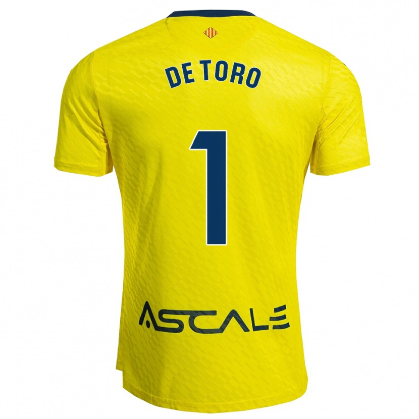 Danxen Hombre Camiseta Elena De Toro #1 Amarillo Marino 1ª Equipación 2025/26 La Camisa México