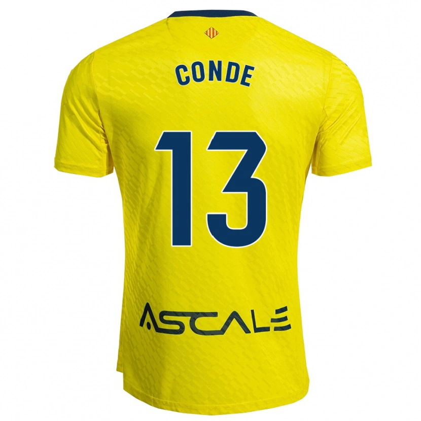 Danxen Hombre Camiseta Diego Conde #13 Amarillo Marino 1ª Equipación 2025/26 La Camisa México