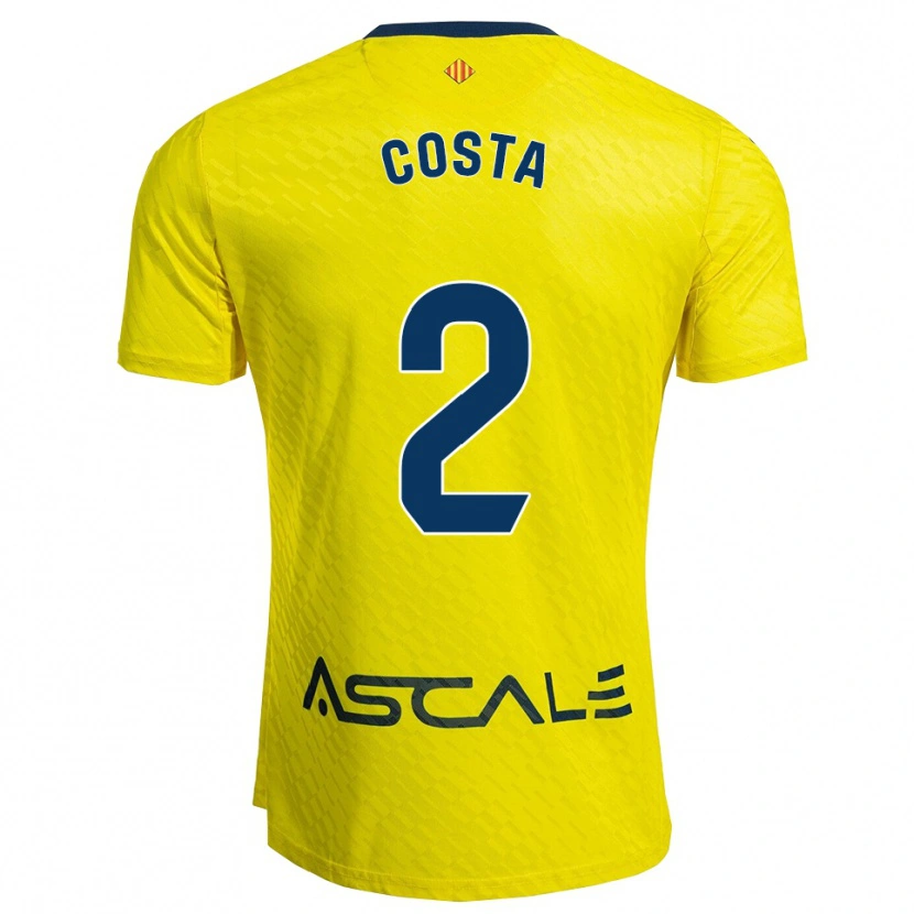 Danxen Hombre Camiseta Logan Costa #2 Amarillo Marino 1ª Equipación 2025/26 La Camisa México