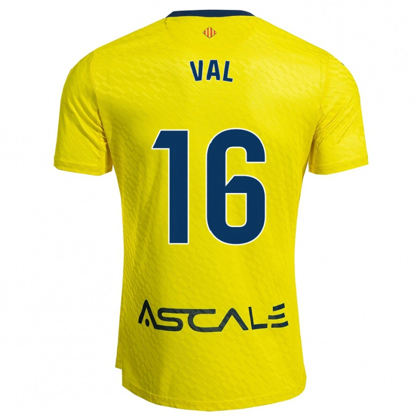 Danxen Hombre Camiseta Brais Val #16 Amarillo Marino 1ª Equipación 2025/26 La Camisa México