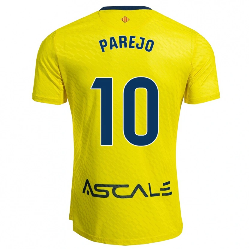Danxen Hombre Camiseta Dani Parejo #10 Amarillo Marino 1ª Equipación 2025/26 La Camisa México