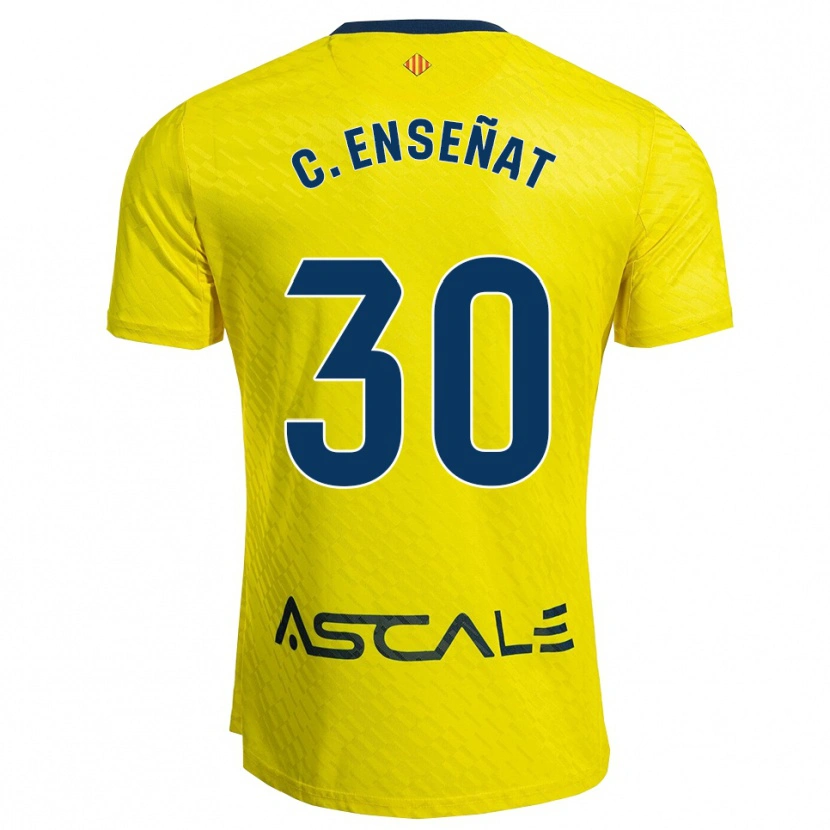 Danxen Hombre Camiseta Claudia Enseñat Galindo #30 Amarillo Marino 1ª Equipación 2025/26 La Camisa México