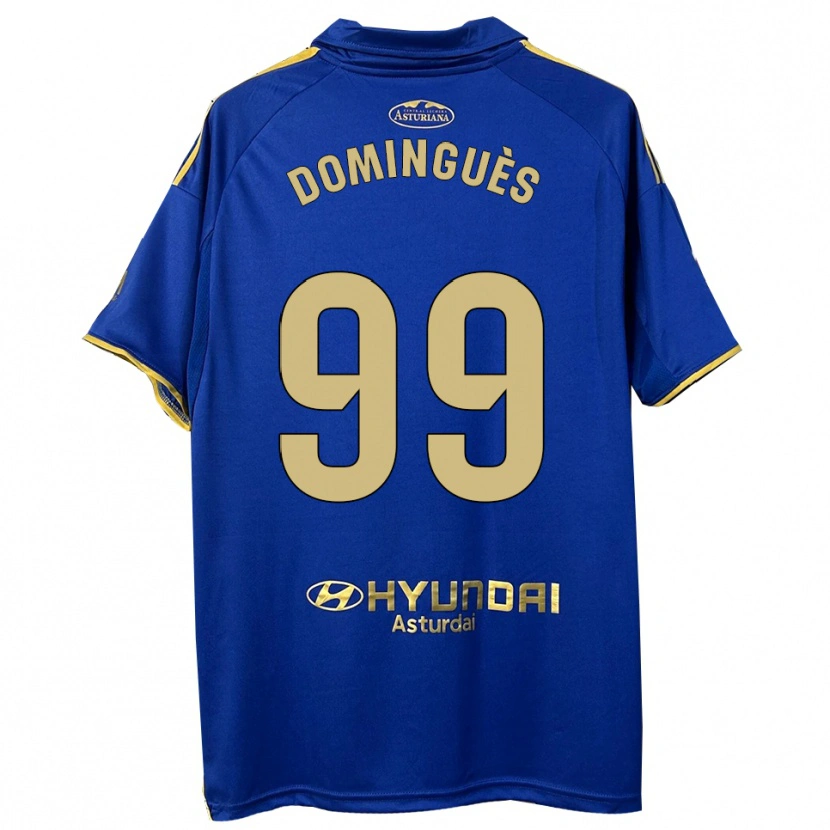 Danxen Hombre Camiseta Brandon Dominguès #99 Azul Oro 1ª Equipación 2025/26 La Camisa México
