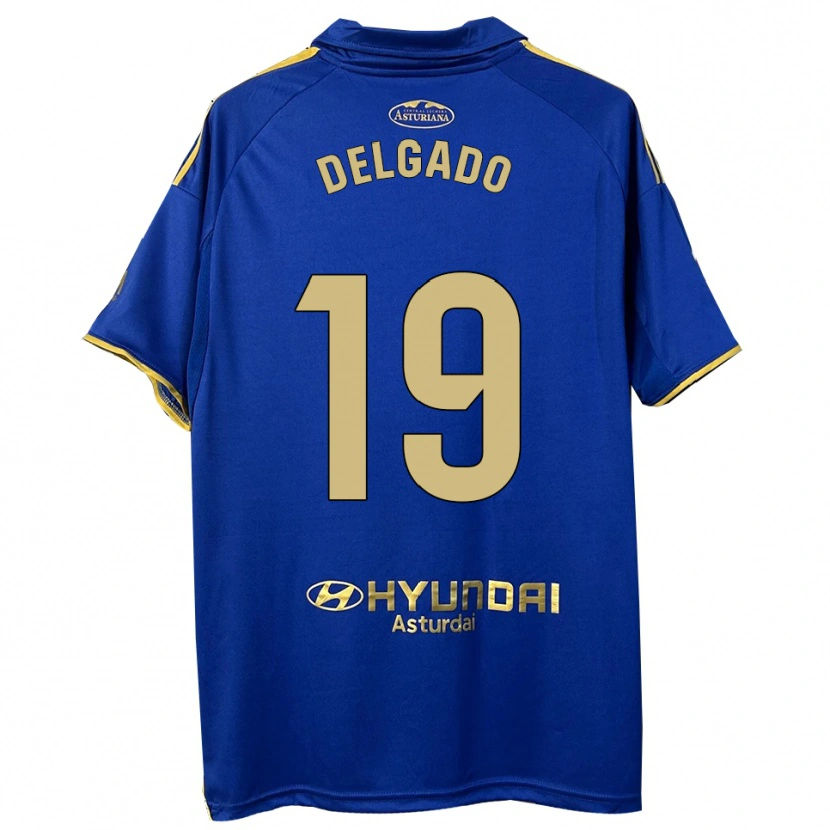 Danxen Hombre Camiseta Joaquín Delgado #19 Azul Oro 1ª Equipación 2025/26 La Camisa México