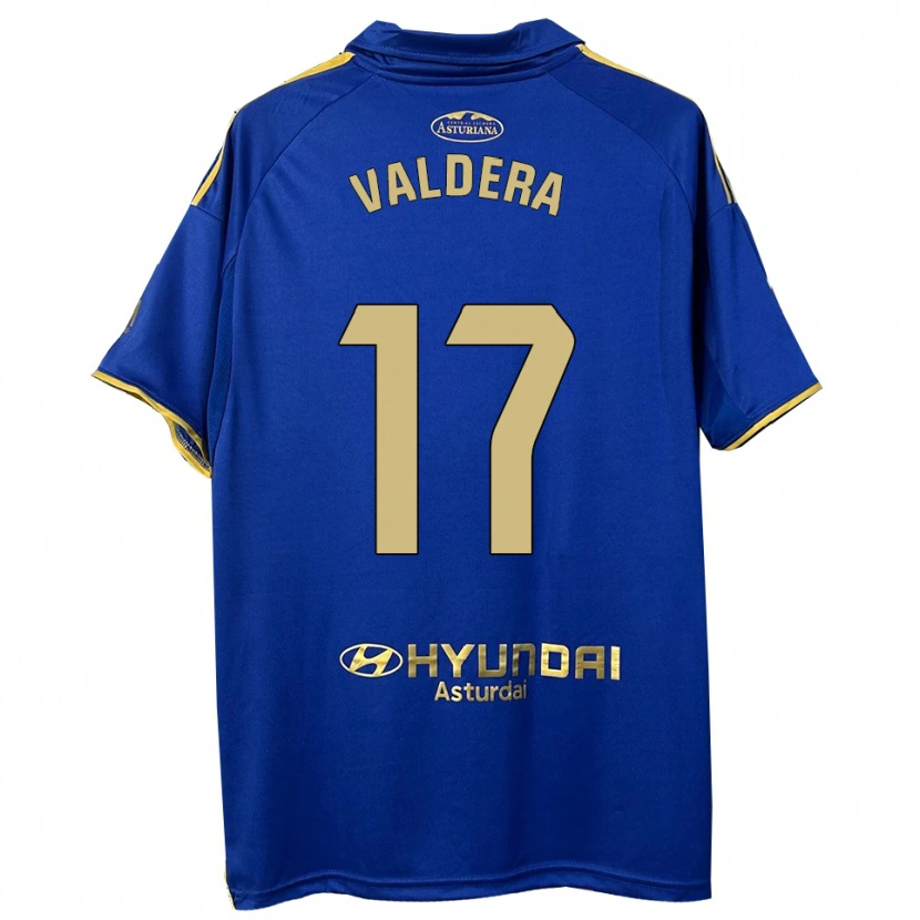 Danxen Hombre Camiseta Rubén Valdera #17 Azul Oro 1ª Equipación 2025/26 La Camisa México