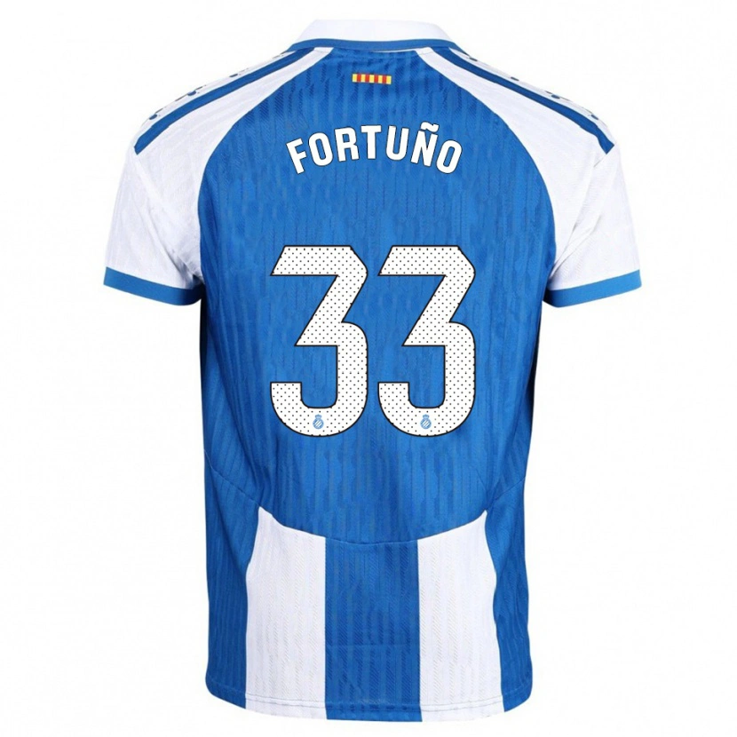 Danxen Hombre Camiseta Ángel Fortuño #33 Azul Blanco 1ª Equipación 2025/26 La Camisa México