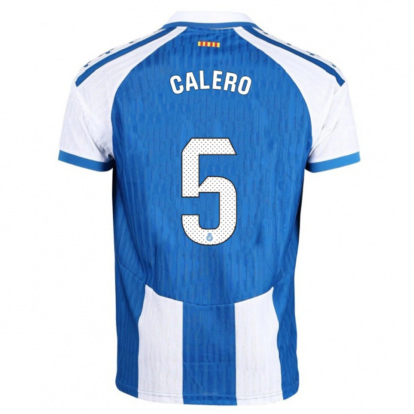 Danxen Hombre Camiseta Fernando Calero #5 Azul Blanco 1ª Equipación 2025/26 La Camisa México