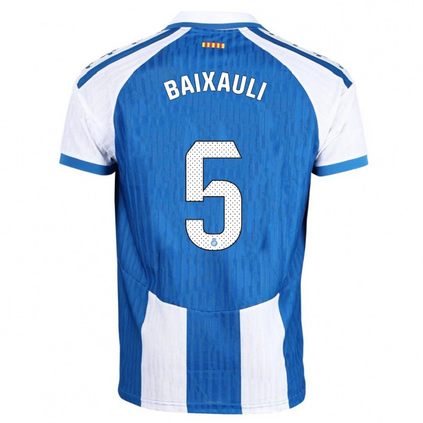 Danxen Hombre Camiseta Iker Baixauli #5 Azul Blanco 1ª Equipación 2025/26 La Camisa México