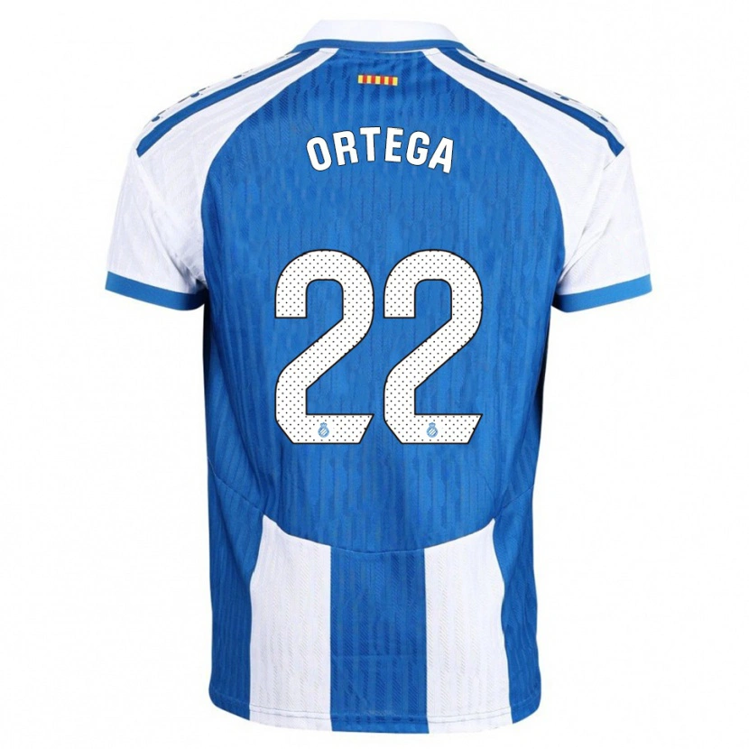 Danxen Hombre Camiseta Ricard Ortega #22 Azul Blanco 1ª Equipación 2025/26 La Camisa México