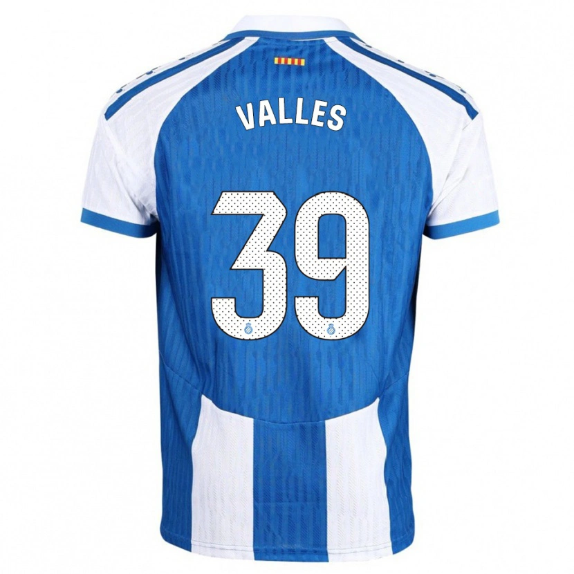 Danxen Hombre Camiseta Gastón Valles #39 Azul Blanco 1ª Equipación 2025/26 La Camisa México