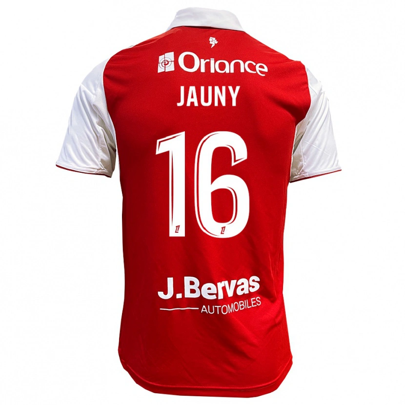 Danxen Hombre Camiseta Noah Jauny #16 Rojo Blanco 1ª Equipación 2025/26 La Camisa México