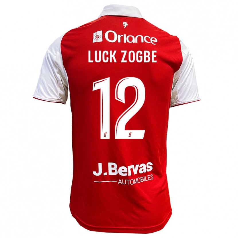 Danxen Hombre Camiseta Luck Zogbé #12 Rojo Blanco 1ª Equipación 2025/26 La Camisa México