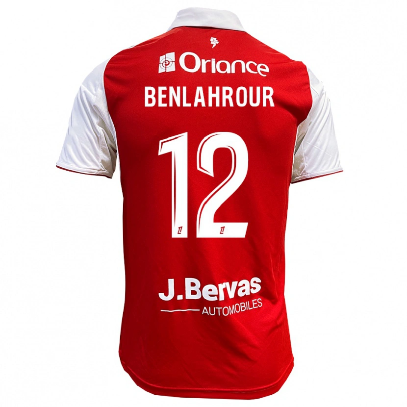 Danxen Hombre Camiseta Ilyes Benlahrour #12 Rojo Blanco 1ª Equipación 2025/26 La Camisa México
