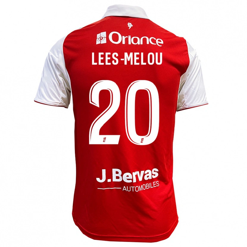 Danxen Hombre Camiseta Pierre Lees-Melou #20 Rojo Blanco 1ª Equipación 2025/26 La Camisa México