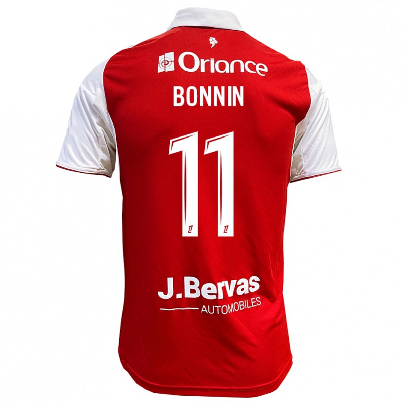 Danxen Hombre Camiseta Lilian Bonnin #11 Rojo Blanco 1ª Equipación 2025/26 La Camisa México