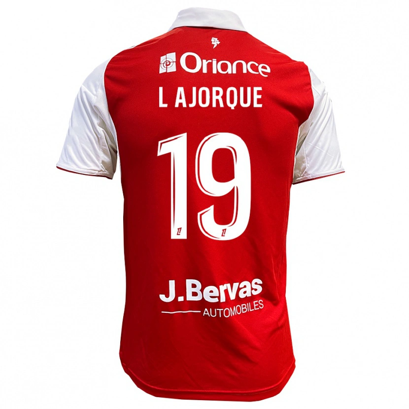 Danxen Hombre Camiseta Ludovic Ajorque #19 Rojo Blanco 1ª Equipación 2025/26 La Camisa México