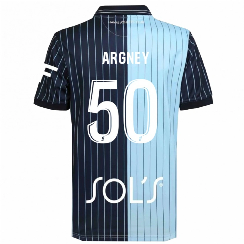 Danxen Hombre Camiseta Paul Argney #50 Azul Marino Celeste 1ª Equipación 2025/26 La Camisa México