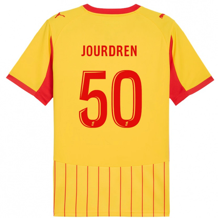 Danxen Hombre Camiseta Ilan Jourdren #50 Amarillo Rojo 1ª Equipación 2025/26 La Camisa México