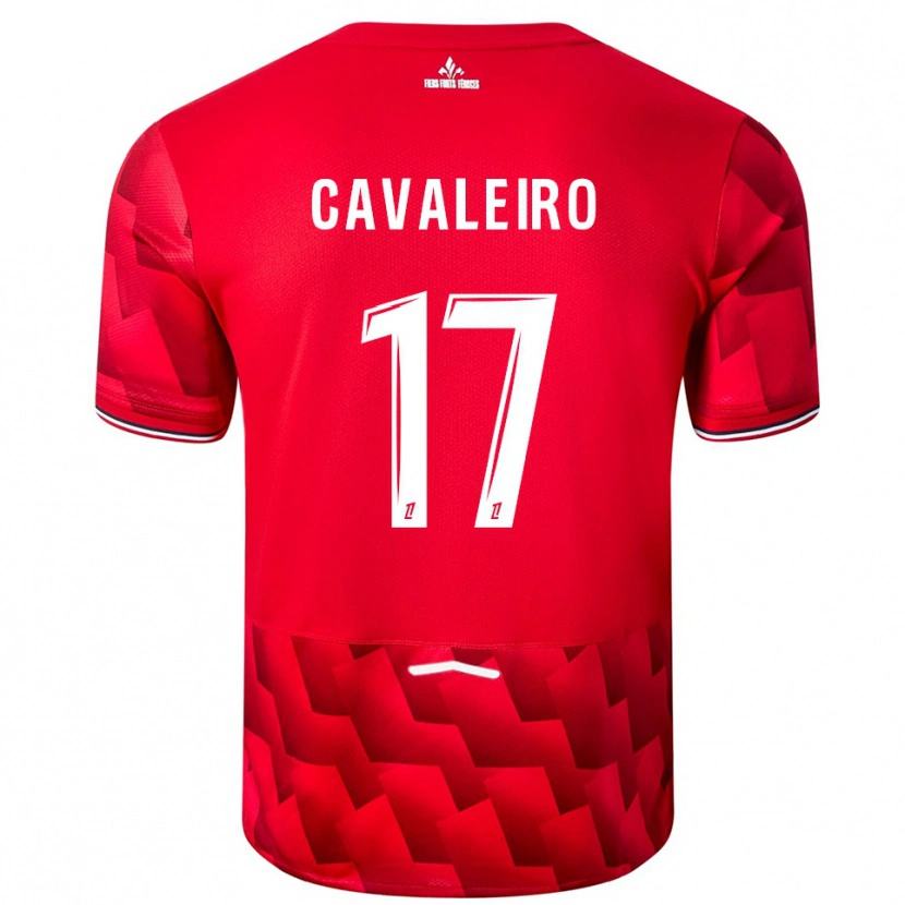 Danxen Hombre Camiseta Ivan Cavaleiro #17 Rojo Blanco 1ª Equipación 2025/26 La Camisa México