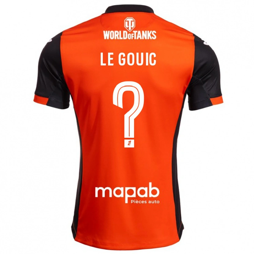 Danxen Hombre Camiseta Bryan Le Gouic #0 Negro Naranja 1ª Equipación 2025/26 La Camisa México