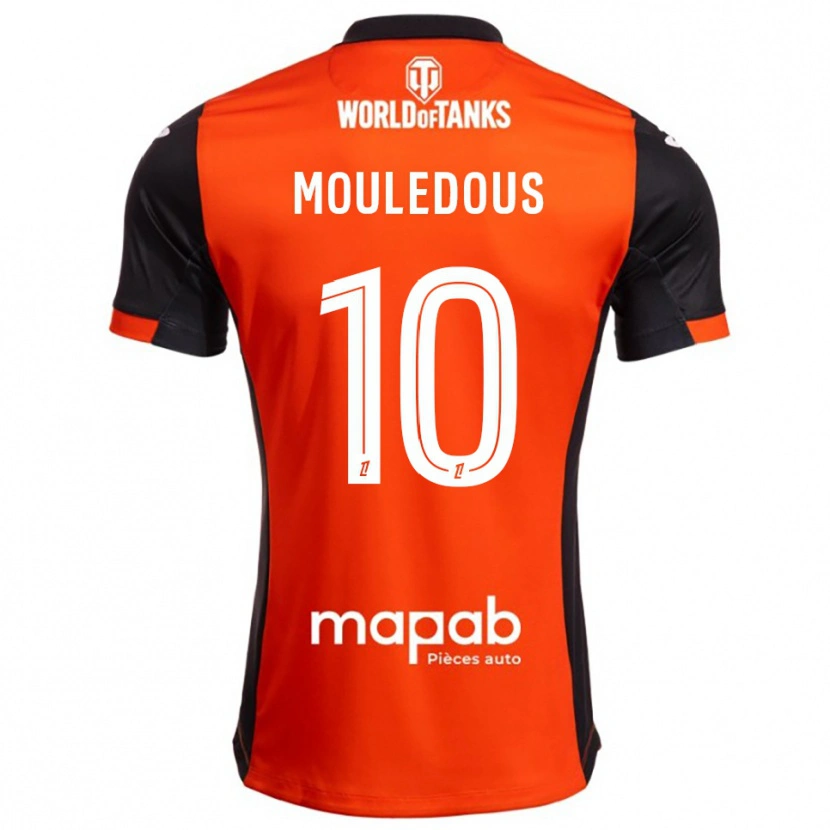 Danxen Hombre Camiseta Antton Mouledous #10 Negro Naranja 1ª Equipación 2025/26 La Camisa México