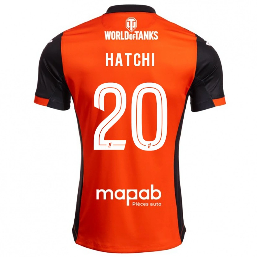 Danxen Hombre Camiseta Jérémy Hatchi #20 Negro Naranja 1ª Equipación 2025/26 La Camisa México