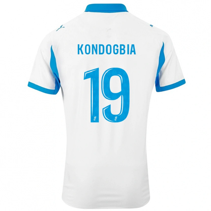 Danxen Hombre Camiseta Geoffrey Kondogbia #19 Blanco Celeste 1ª Equipación 2025/26 La Camisa México
