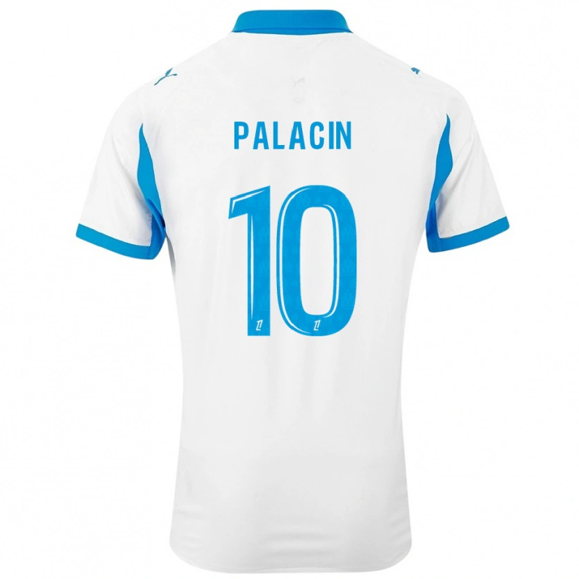 Danxen Hombre Camiseta Sara Palacin #10 Blanco Celeste 1ª Equipación 2025/26 La Camisa México