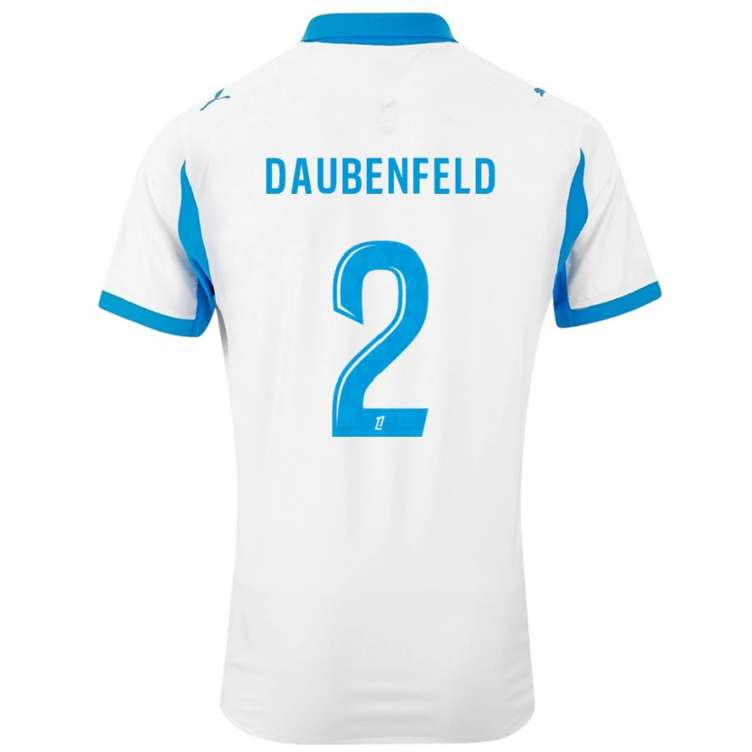 Danxen Hombre Camiseta Lucas Daubenfeld #2 Blanco Celeste 1ª Equipación 2025/26 La Camisa México