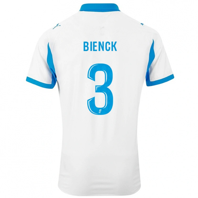 Danxen Hombre Camiseta Felix Bienck #3 Blanco Celeste 1ª Equipación 2025/26 La Camisa México