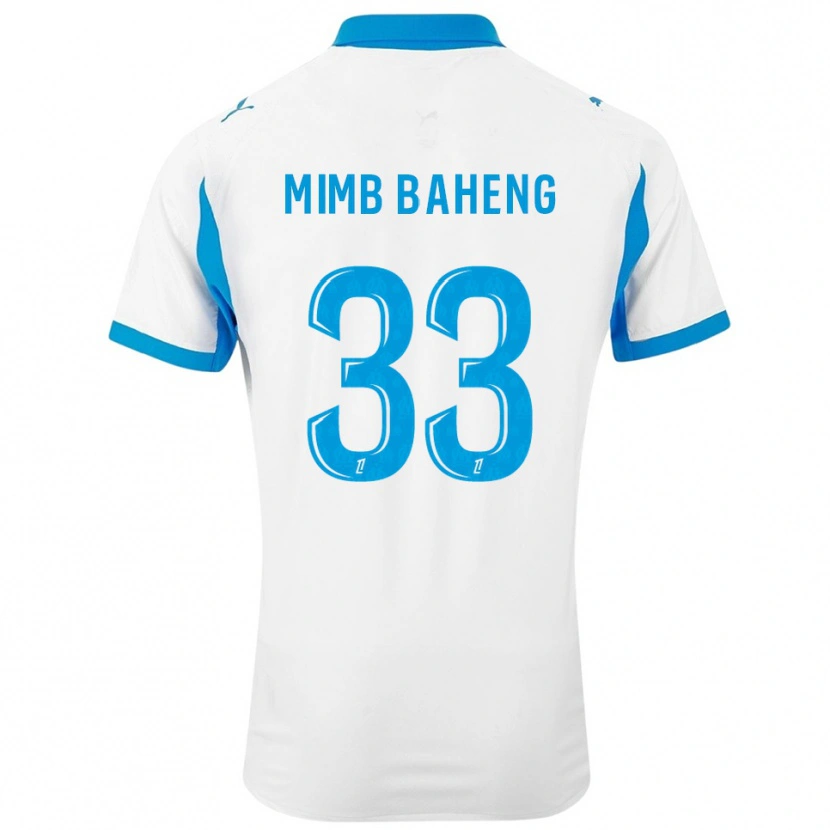 Danxen Hombre Camiseta Rony Mimb Baheng #33 Blanco Celeste 1ª Equipación 2025/26 La Camisa México