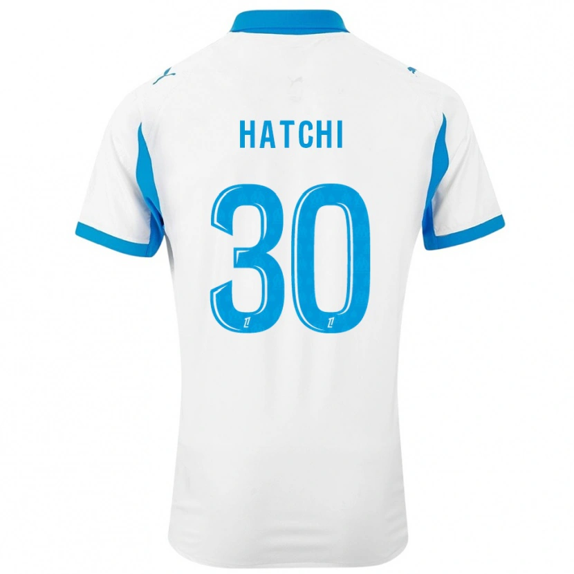 Danxen Hombre Camiseta Anaïs Hatchi #30 Blanco Celeste 1ª Equipación 2025/26 La Camisa México