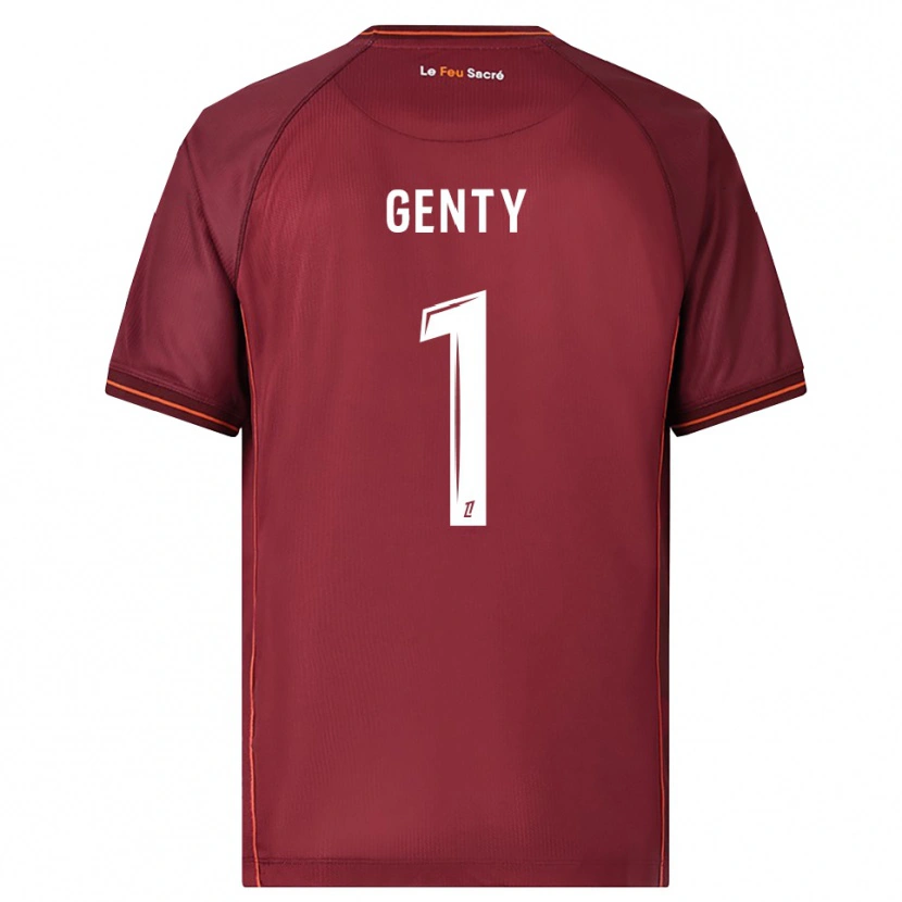 Danxen Hombre Camiseta Julie Genty #1 Burdeos Blanco 1ª Equipación 2025/26 La Camisa México
