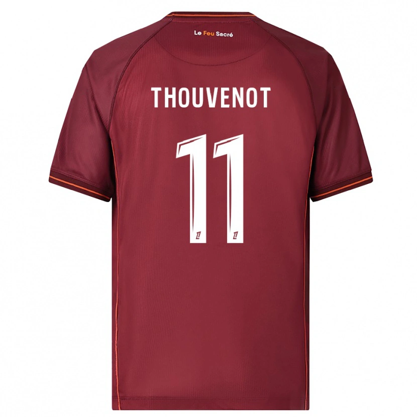 Danxen Hombre Camiseta Jules Thouvenot #11 Burdeos Blanco 1ª Equipación 2025/26 La Camisa México